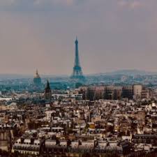 Aerial view of downtown Paris.